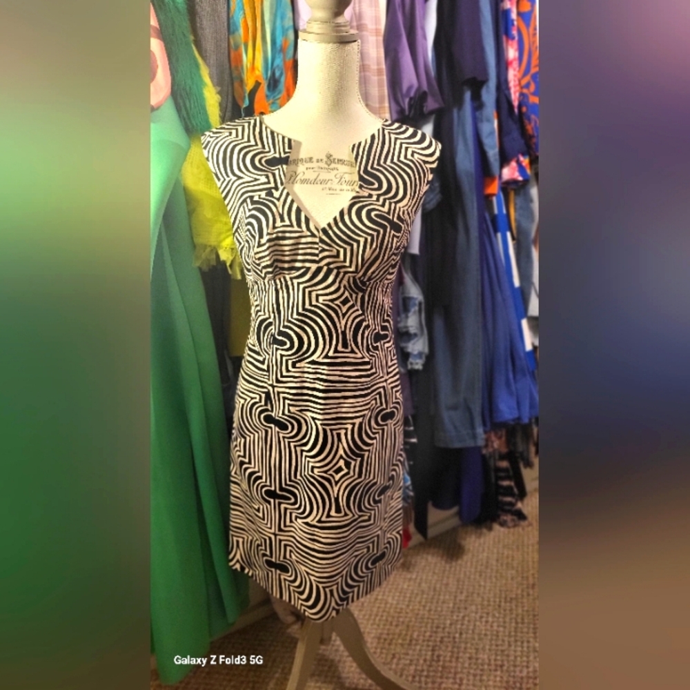 Trina Turk Zebra Pattern Dress